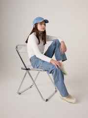 Levi's® Blue Baggy Wide Leg Cargo Jeans - Image 3 of 11
