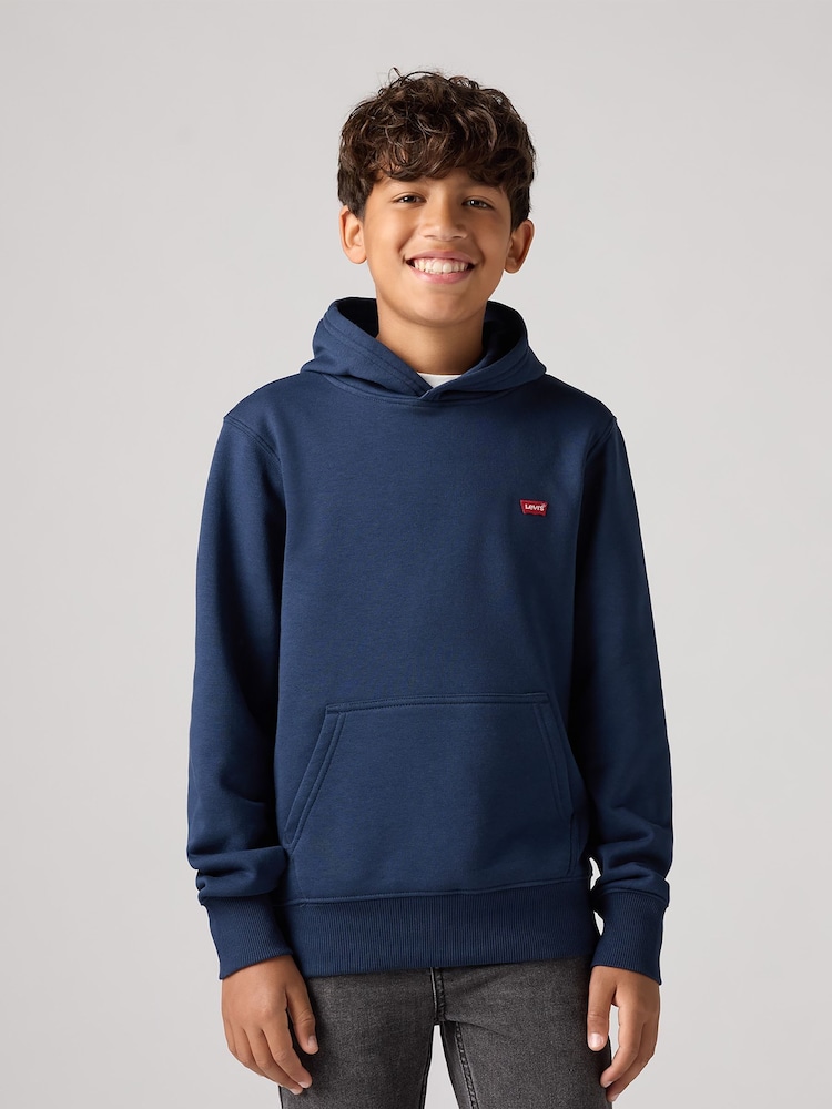 Levi's® Blue Chest Batwing Logo Hoodie - Image 1 of 7