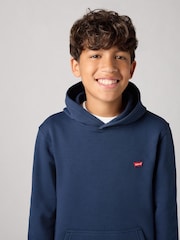 Levi's® Blue Chest Batwing Logo Hoodie - Image 3 of 7