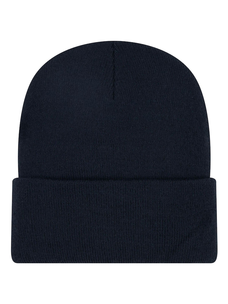 Levi's® Black Batwing Logo Beanie - Image 2 of 3 Levi's® Black Batwing Logo Beanie - Image 2 of 3