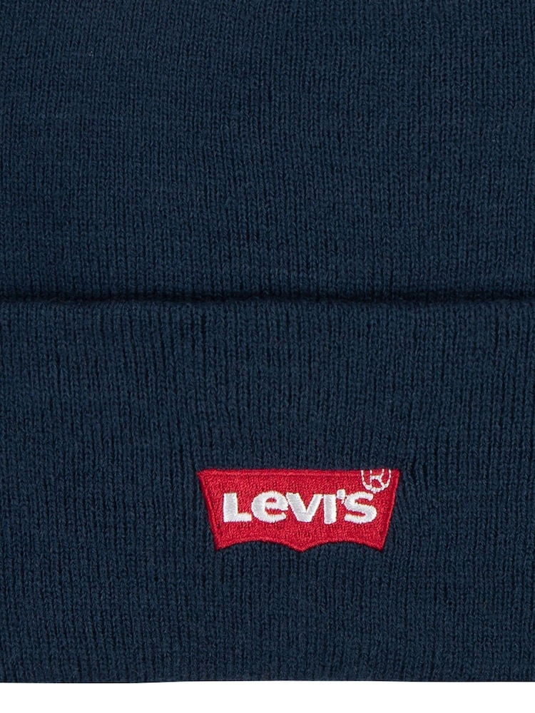 Levi's® Blue Batwing Logo Beanie - Image 3 of 3
