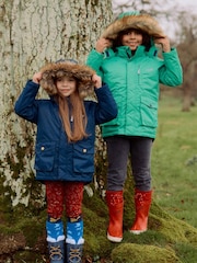 أخضر - Muddy Puddles Waterproof 3-In-1 Parka Jacket - صورة 1 من 7