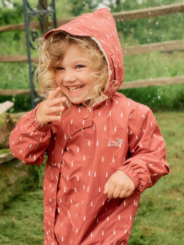 Muddy Puddles Pink Drops Muddy Puddles Waterproof 3 in 1 Puddlesuit - Image 2 of 6
