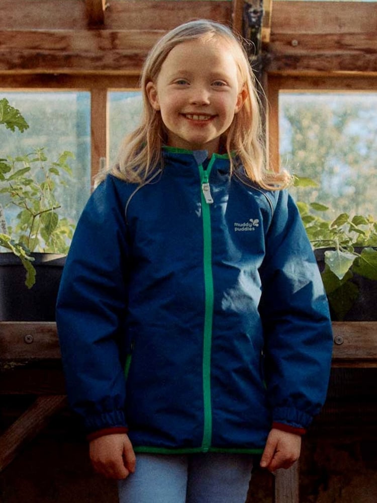 أزرق داكن أزرق - Muddy Puddles Waterproof EcoSplash Jacket - صورة 1 من 5
