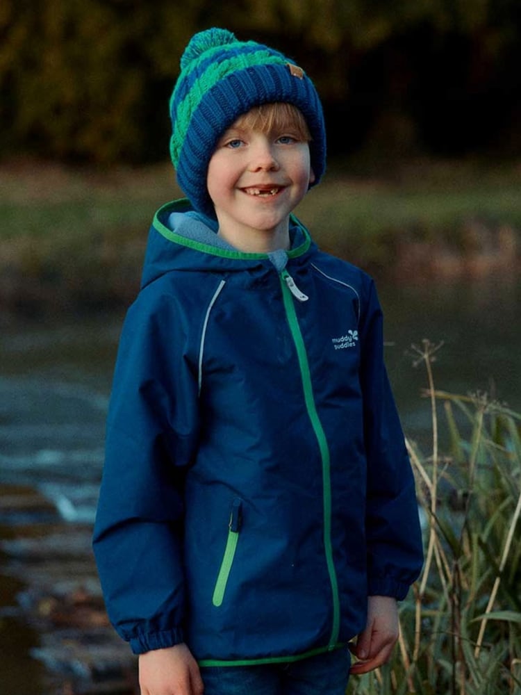 أزرق داكن أزرق - Muddy Puddles Waterproof EcoSplash Jacket - صورة 2 من 5