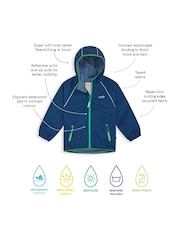 أزرق داكن أزرق - Muddy Puddles Waterproof EcoSplash Jacket - صورة 5 من 5