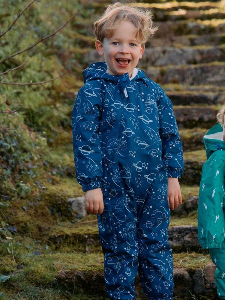 Muddy Puddles Navy Sky Muddy Puddles Waterproof 3 in 1 Puddlesuit - Image 1 of 6