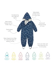 Muddy Puddles Navy Sky Muddy Puddles Waterproof 3 in 1 Puddlesuit - Image 6 of 6