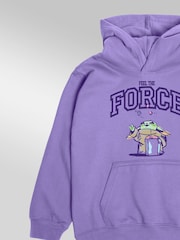 Rags & Rascals Purple Star Wars Mandalorian & Grogu Force Hoodie - Image 2 of 3