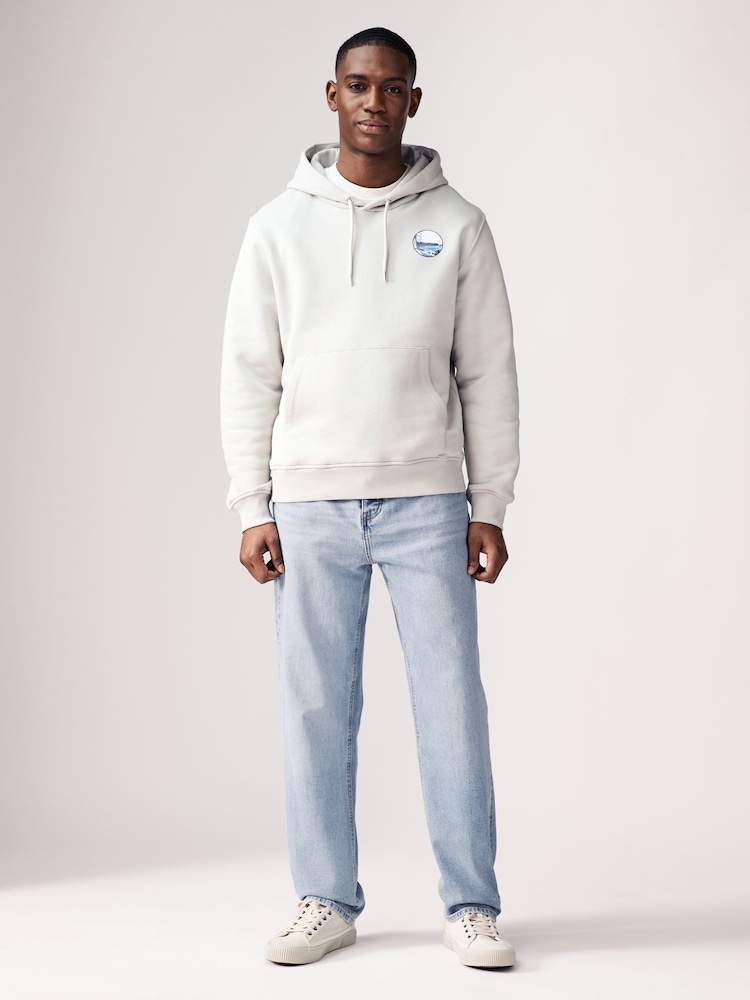 Ice Grey Hokusai Graphic Sweatshirt - Image 2 of 10