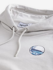 Ice Grey Hokusai Graphic Sweatshirt - Image 8 of 10