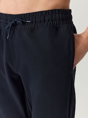 Navy Textured Twill Straight Leg Joggers - Image 5 of 6