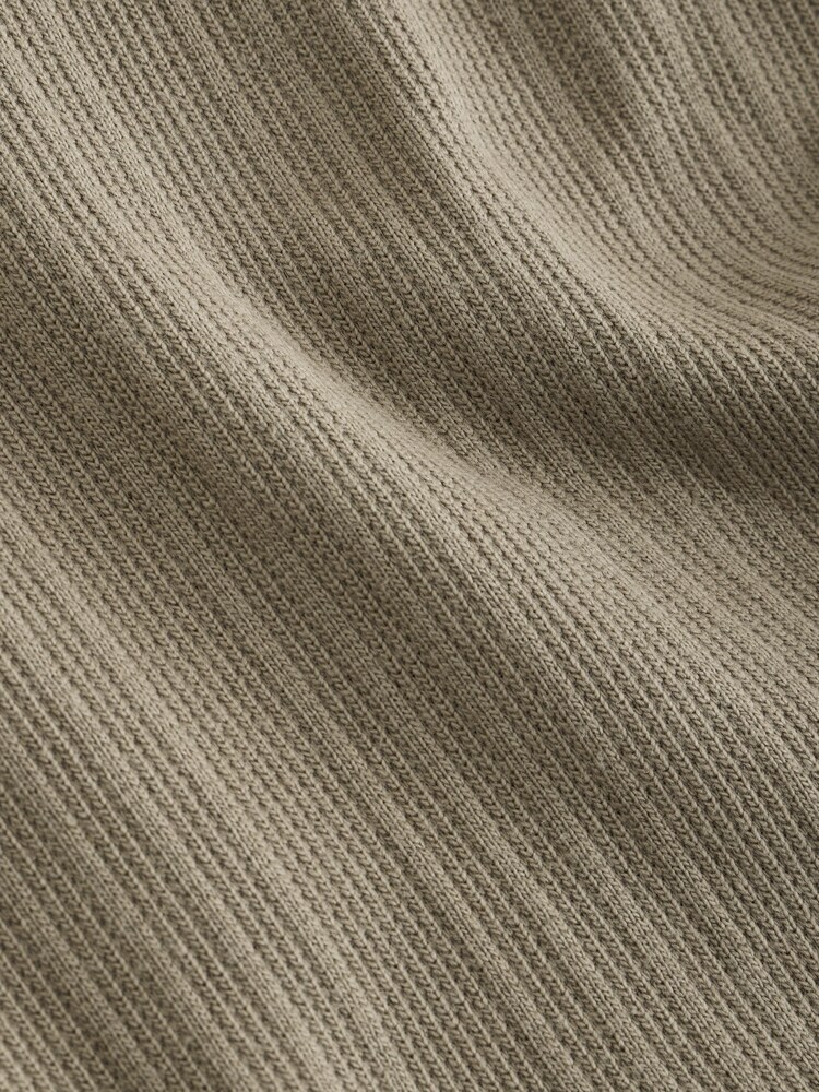 Khaki Green Textured Hoodie - Image 10 of 10
