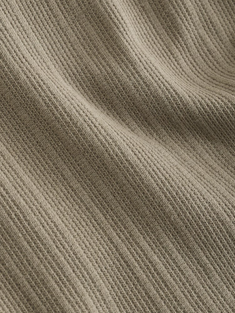 Khaki Green Textured Hoodie - Image 10 of 10 Khaki Green Textured Hoodie - Image 10 of 10