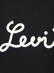 Levi's® Black Textured Rope Logo Long Sleeve Sweatshirt - Image 4 of 4