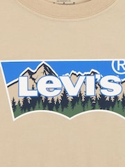 Levi's Natural Mountain Batwing Logo Short Sleeve T-Shirt - Image 3 of 4