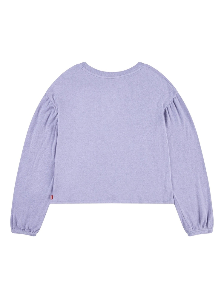 Levi's® Purple Ballon Sleeve Logo Top - Image 1 of 4