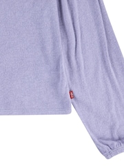 Levi's® Purple Ballon Sleeve Logo Top - Image 4 of 4