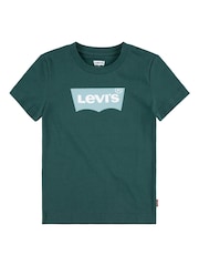 Levi's® Green Baby Batwing Logo Short Sleeve T-Shirt - Image 1 of 4