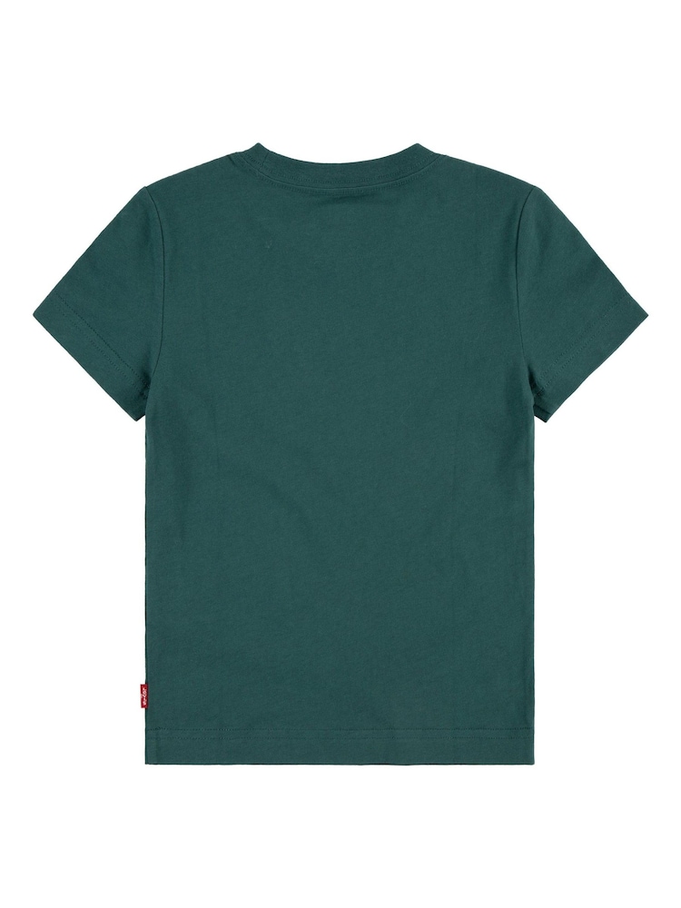 Levi's® Green Baby Batwing Logo Short Sleeve T-Shirt - Image 2 of 4