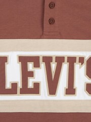 Levi's® Red Rugby Collegiate Long Sleeve Logo Polo Shirt - Image 5 of 5