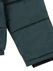Levi's® Green Colour Block Puffer Coat - Image 4 of 6