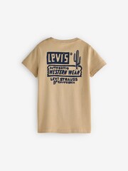 Levi's® Natural Neutral Western Cowboy Back Print Shirt Sleeve T-Shirt - Image 2 of 2