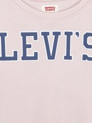 Levi's Pink Logo Cropped Sweatshirt - Image 4 of 5