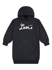 Levi's® Black Logo Hoodie Dress - Image 1 of 4