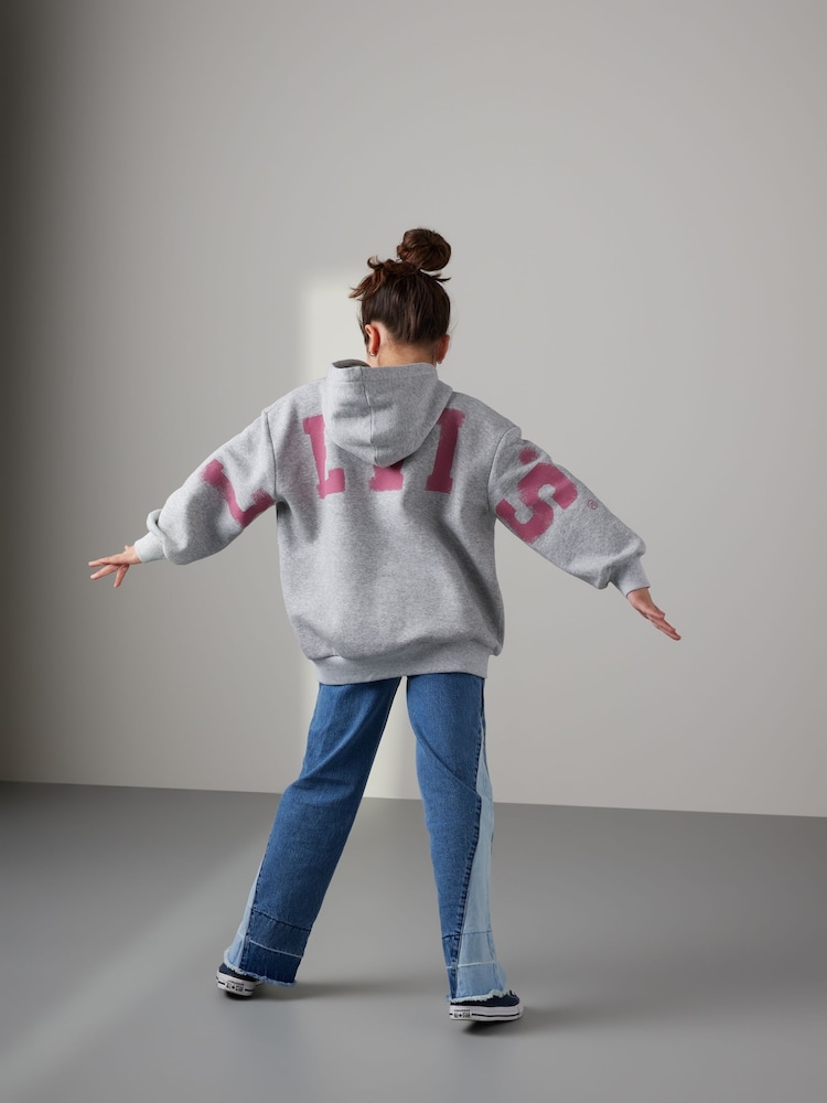 Levi's® Grey Varsity Collegiate Logo Back Print Hoodie - Image 2 of 8