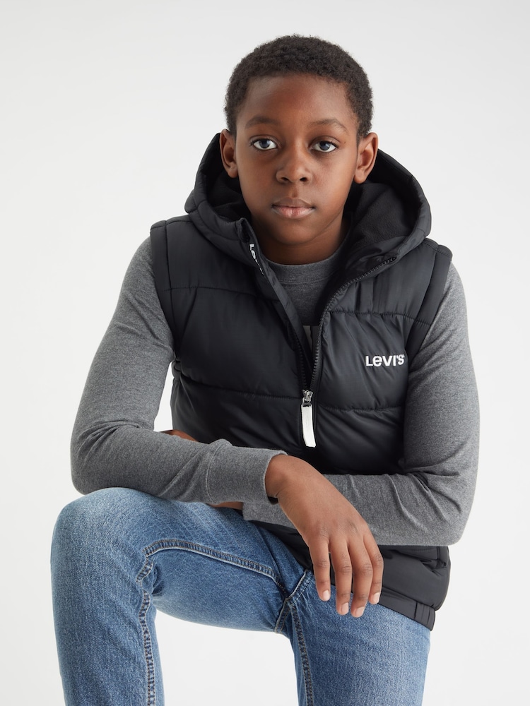 Levi's® Black Logo Padded Gilet - Image 1 of 5