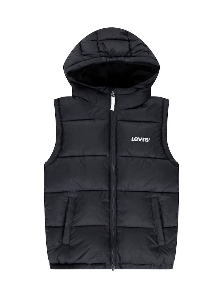 Levi's® Black Logo Padded Gilet - Image 2 of 5