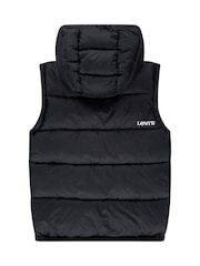 Levi's® Black Logo Padded Gilet - Image 3 of 5