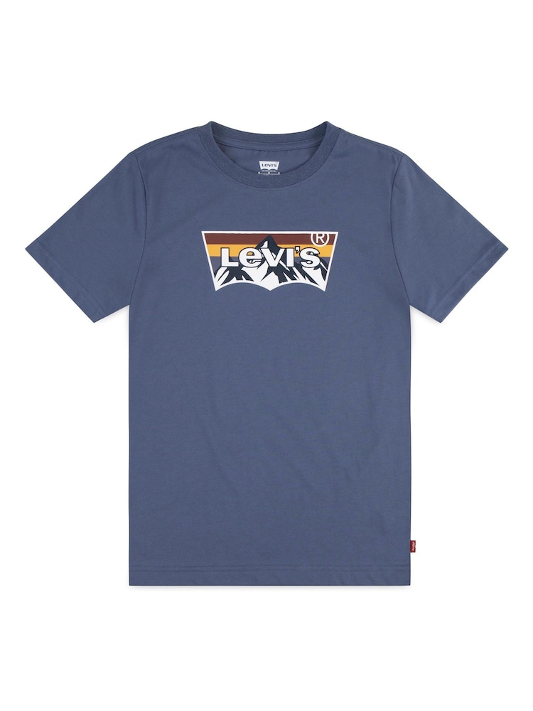 Levi's Blue Mountain Batwing Logo Short Sleeve T-Shirt - Image 1 of 3