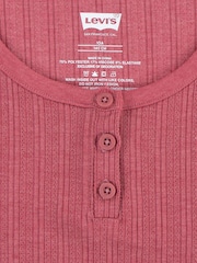 Levi's® Pink Ribbed Short Sleeve T-Shirt - Image 3 of 4