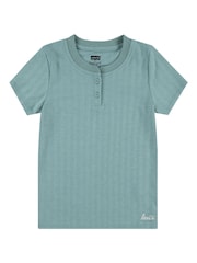 Levi's® Green Ribbed Short Sleeve T-Shirt - Image 3 of 6