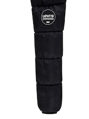 Levi's® Black Quilted Logo Hooded Puffer Coat - Image 7 of 8
