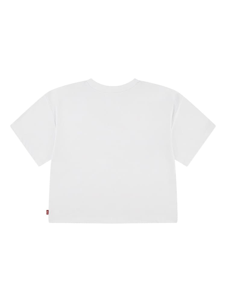 Levi's® White Floral Logo Cropped Short Sleeve T-Shirt - Image 2 of 4
