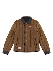 Levi's® Black Logo Reversible Quilted Jacket - Image 8 of 17