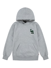 Levi's Grey Varsity Letters Chest Logo Hoodie - Image 2 of 5