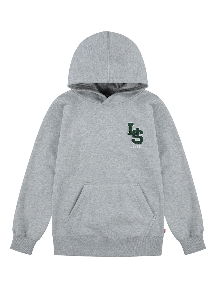 Levi's Grey Varsity Letters Chest Logo Hoodie - Image 2 of 5
