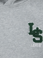 Levi's Grey Varsity Letters Chest Logo Hoodie - Image 4 of 5