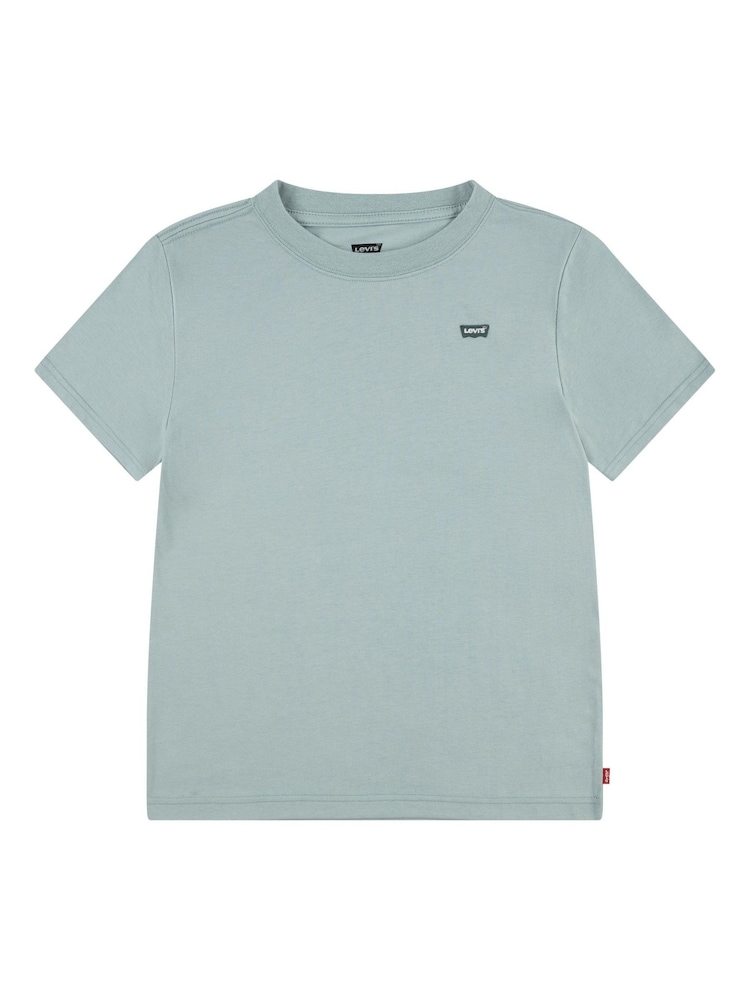 Levi's® Blue Batwing Chest Logo Short Sleeve T-Shirt - Image 1 of 4 Levi's® Blue Batwing Chest Logo Short Sleeve T-Shirt - Image 1 of 4