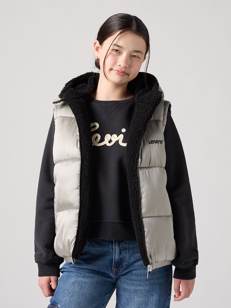 Levi's® Silver Reversible Logo Gilet - Image 1 of 12