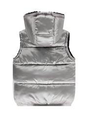 Levi's® Silver Reversible Logo Gilet - Image 8 of 12