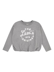 Levi's® Grey Western Cowgirl Logo Long Sleeve T-Shirt - Image 4 of 7