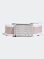 adidas Golf Reversible Striped Webbing White Ground Belt - Image 1 of 2