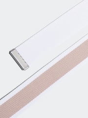 adidas Golf Reversible Striped Webbing White Ground Belt - Image 2 of 2