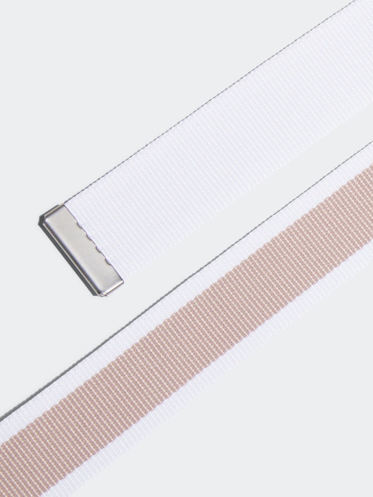 adidas Golf Reversible Striped Webbing White Ground Belt - Image 2 of 2
