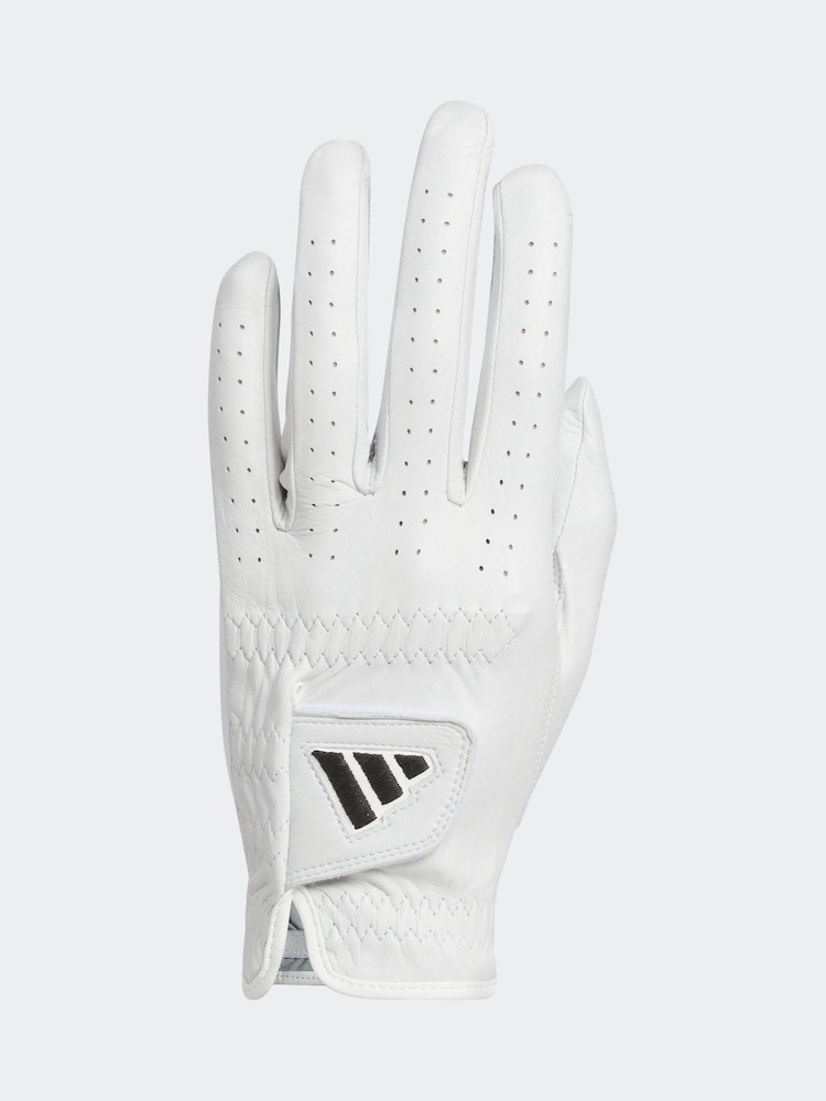 adidas Golf Pro Leather Single White/Black Gloves - Image 1 of 4